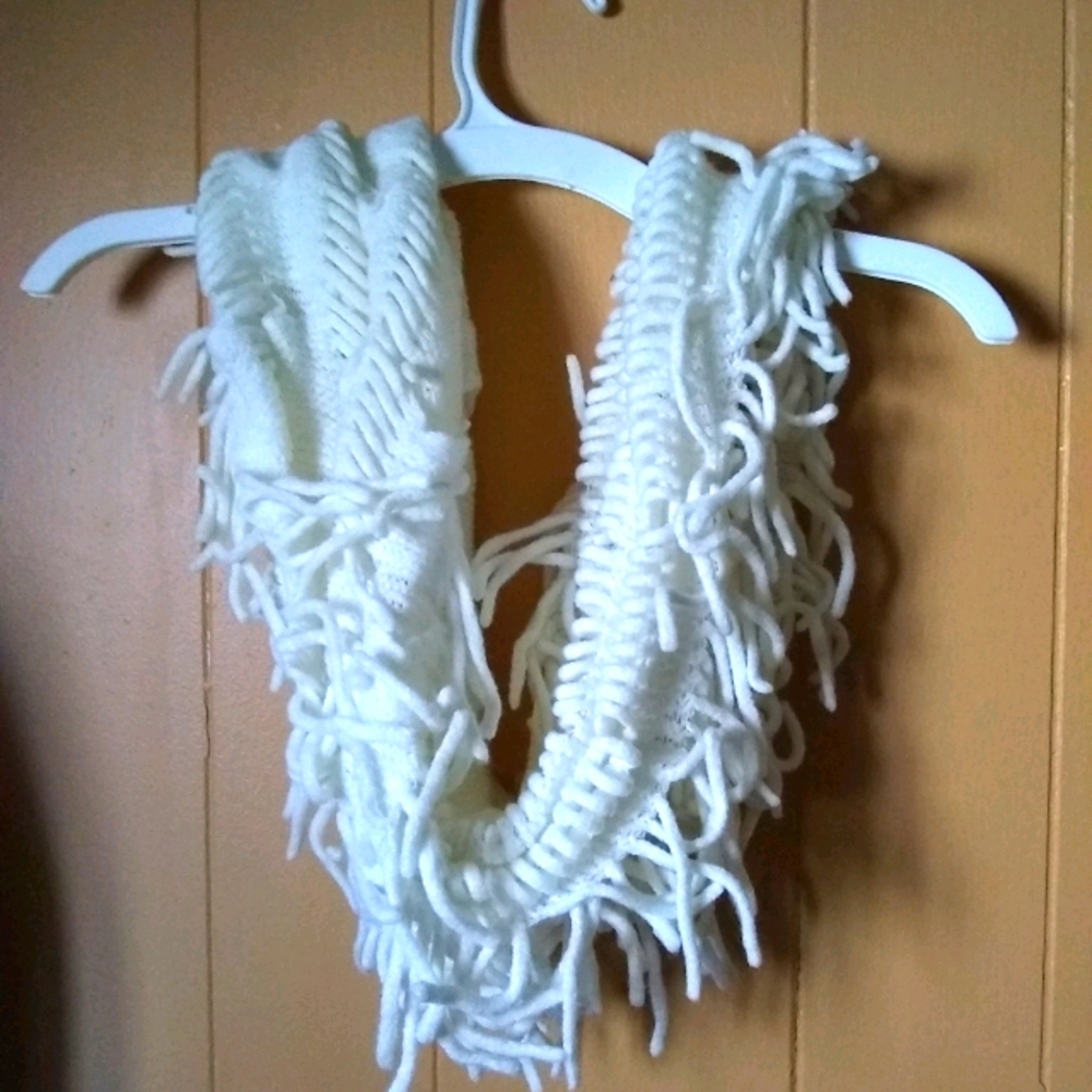 White Fabric Scarf